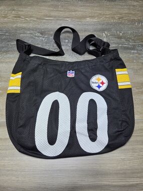 Pro-FAN-ity Pittsburgh Steelers #00 Jersey Mesh Shoulder Bag Black